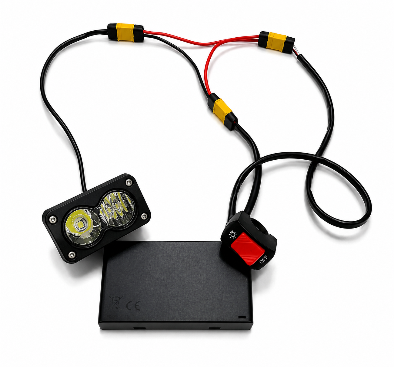 Factory grade. Battery powered baja light