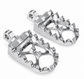 Rear moto pegs for fat tire