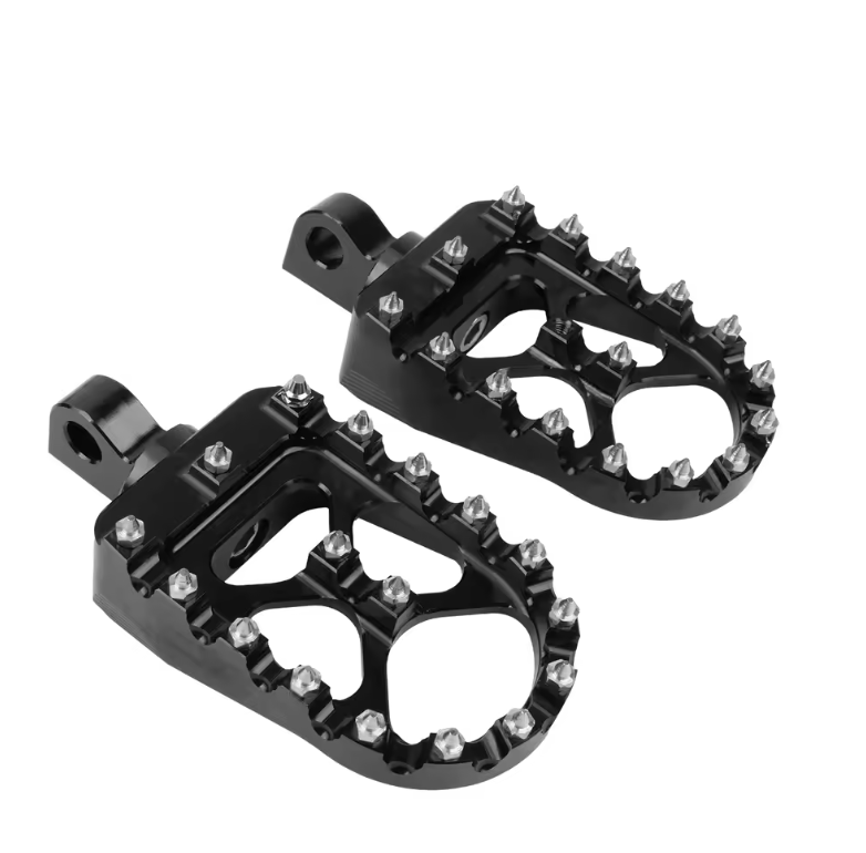 Rear moto pegs for fat tire